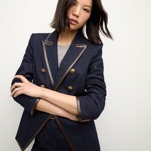 Veronica Beard Miller Denim Dickey Jacket